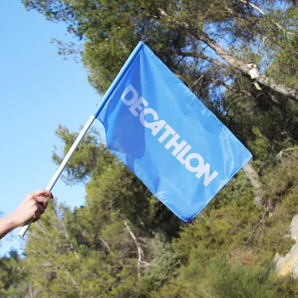 Hand-waving flags